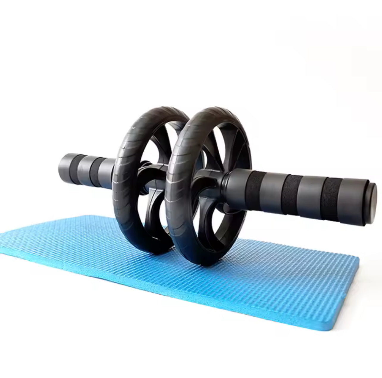 Silent Dual-Wheel Abdominal Roller - Made of Pvc and Stainless Steel, Suitable for Core Strength Training and Fitness Enthusiasts, Abdominal Muscle Roller, Exercise Equipment