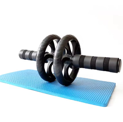 Silent Dual-Wheel Abdominal Roller - Made of Pvc and Stainless Steel, Suitable for Core Strength Training and Fitness Enthusiasts, Abdominal Muscle Roller, Exercise Equipment