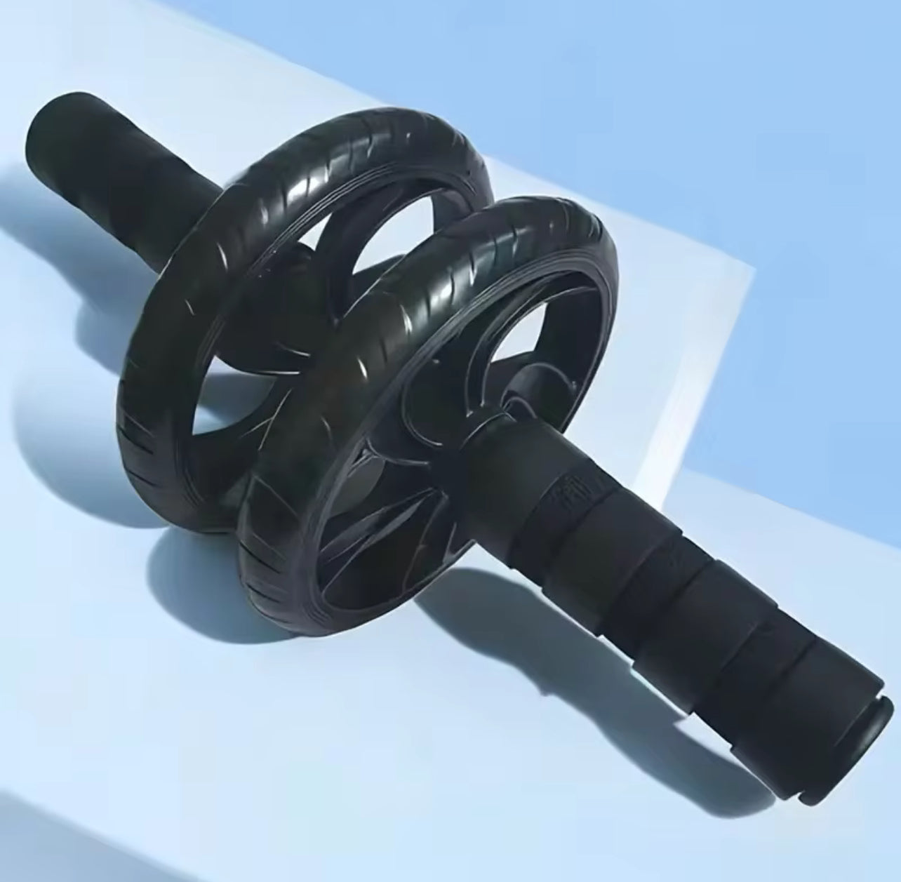 Silent Dual-Wheel Abdominal Roller - Made of Pvc and Stainless Steel, Suitable for Core Strength Training and Fitness Enthusiasts, Abdominal Muscle Roller, Exercise Equipment