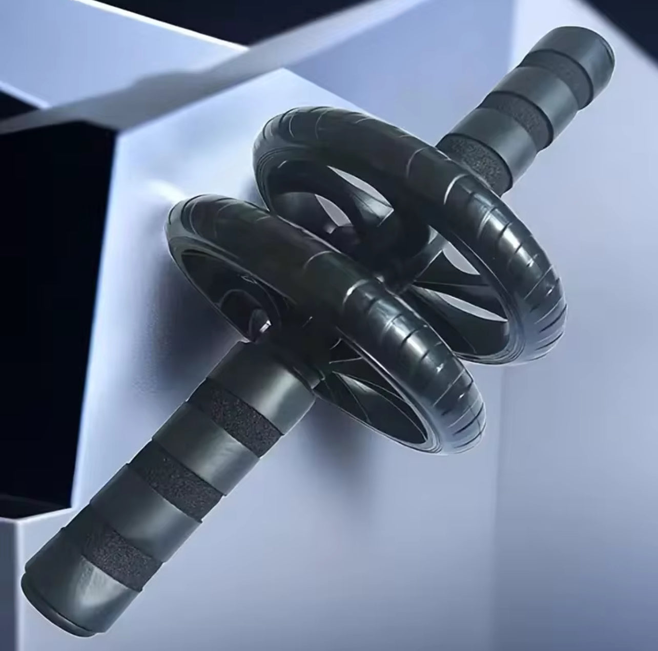 Silent Dual-Wheel Abdominal Roller - Made of Pvc and Stainless Steel, Suitable for Core Strength Training and Fitness Enthusiasts, Abdominal Muscle Roller, Exercise Equipment