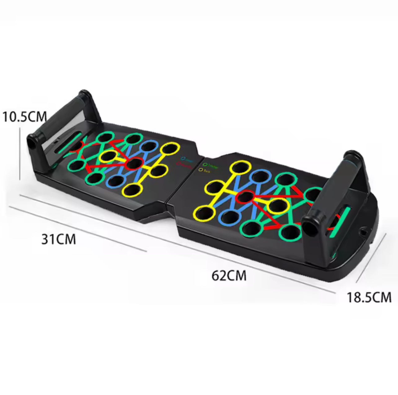 Portable Multifunctional Push-up Board Set With Handles Foldable Fitness Equipment For Chest Abdomen Arms And Back Training