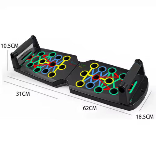 Portable Multifunctional Push-up Board Set With Handles Foldable Fitness Equipment For Chest Abdomen Arms And Back Training